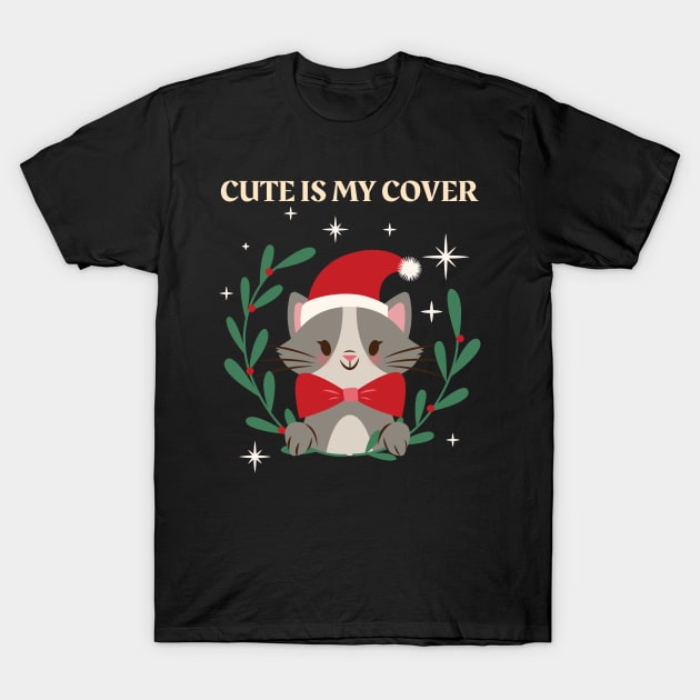 Cat Cute Is My Cover T-Shirt by Art master